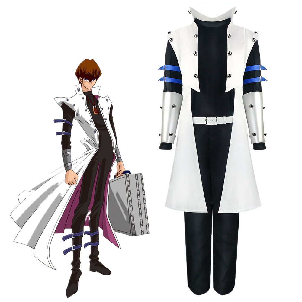 Seto Kaiba Anime Game Cosplay  - Trench Coat Men 评论和价格
