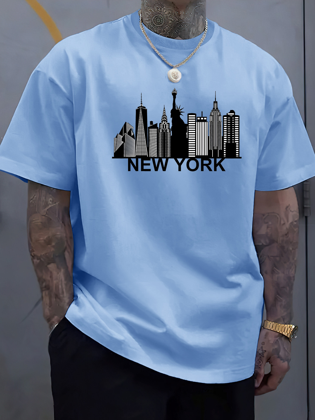 cotton men's New York city pat - York Men'S Fashion 评论和价格