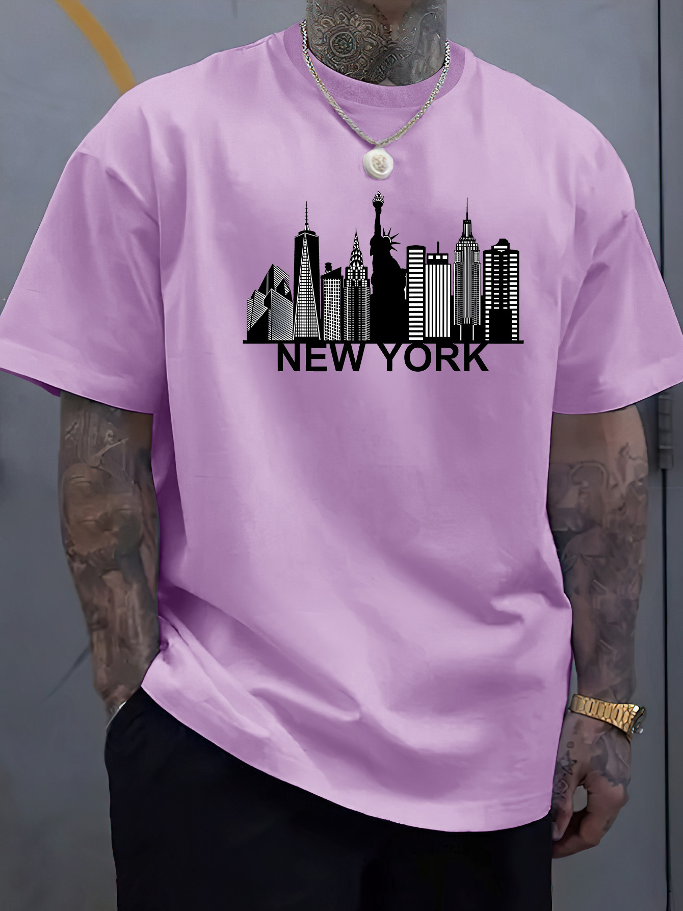 cotton men's New York city pat - York Men'S Fashion 评论和价格