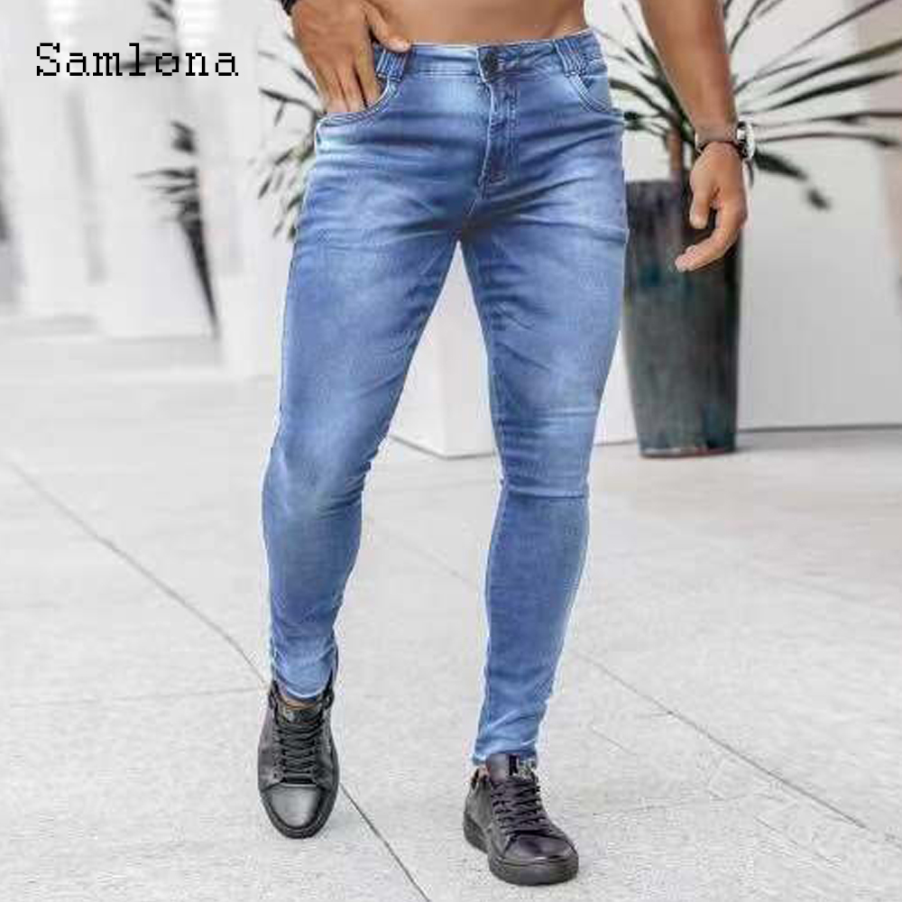 Samlona Jeans Mens Fashion Ski - Men'S Fashion Grey Jeans 评论和价格