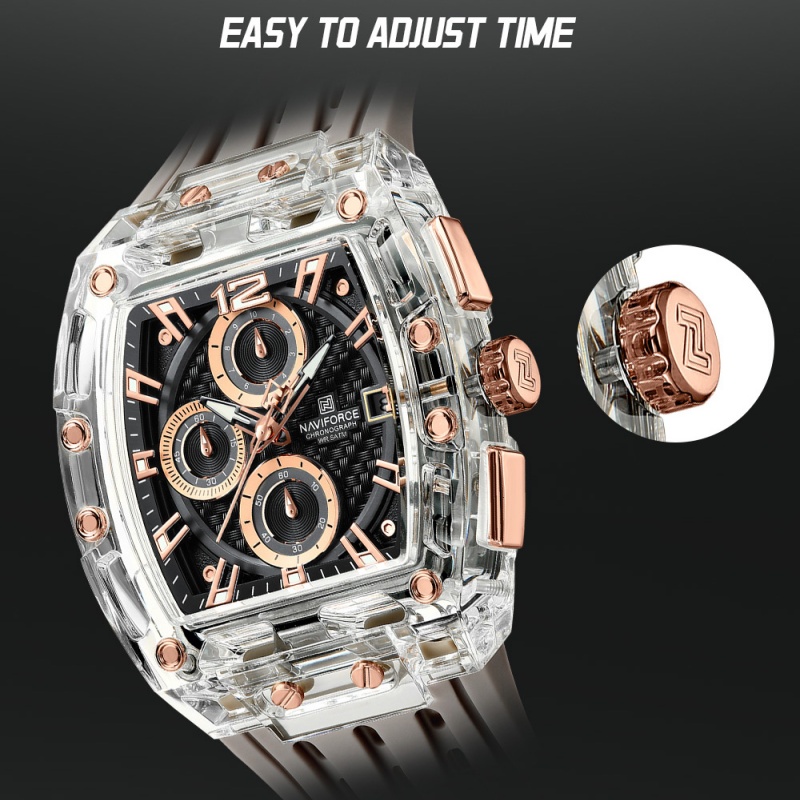 NAVIFORCE Men Chronograph Quar - Men'S Fashion Box 评论和价格