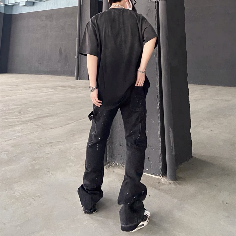 2025 New Graffiti Splash Ink D - Men'S Fashion Jeans And Boots 评论和价格