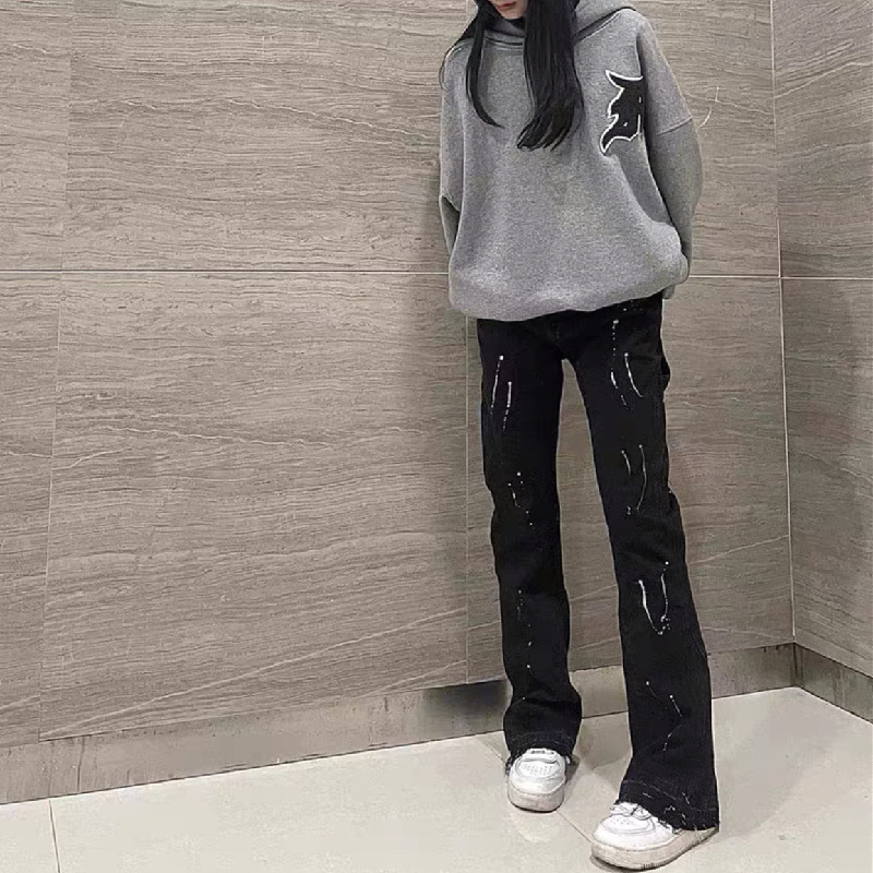 2025 New Graffiti Splash Ink D - Men'S Fashion Jeans And Boots 评论和价格