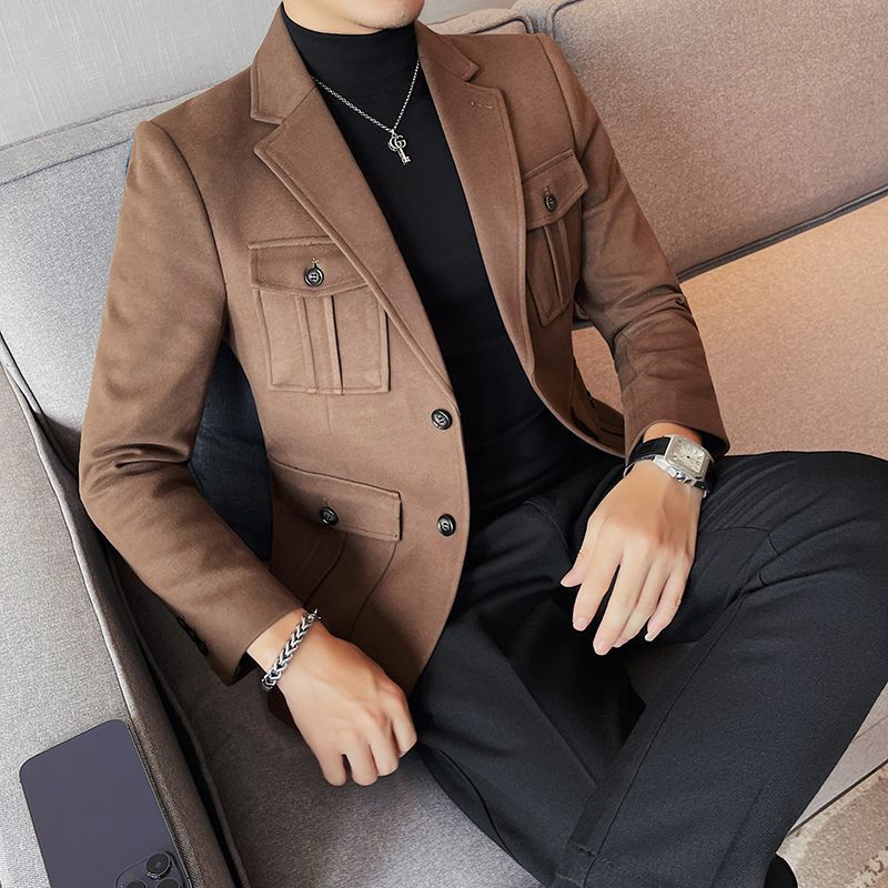 Fashion Light Luxury New Tweed - Men'S Fashion Light Jacket 评论和价格