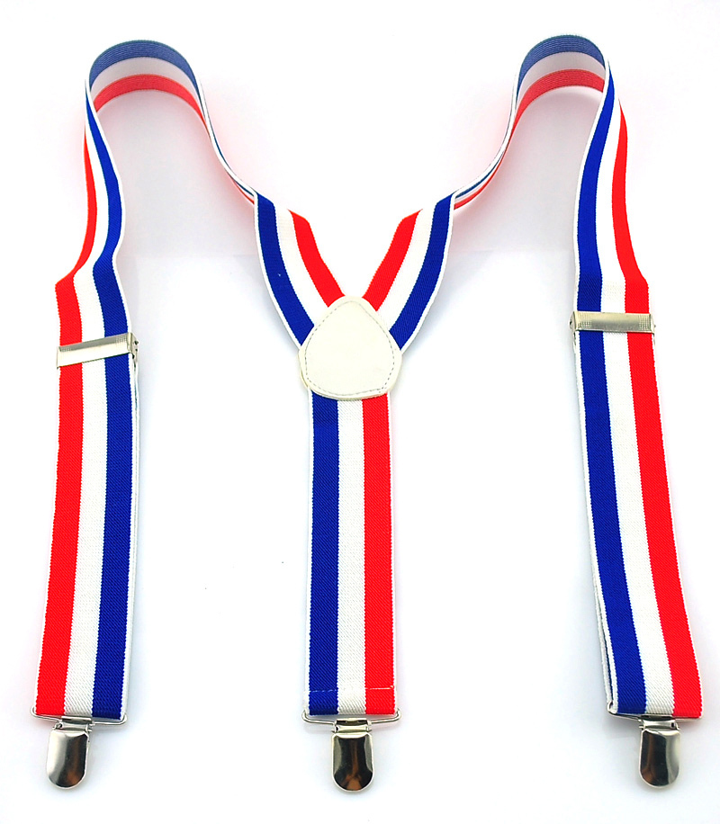 New 3.5cm Wide 6 Stripes Suspe - Suspenders Clip Men 评论和价格