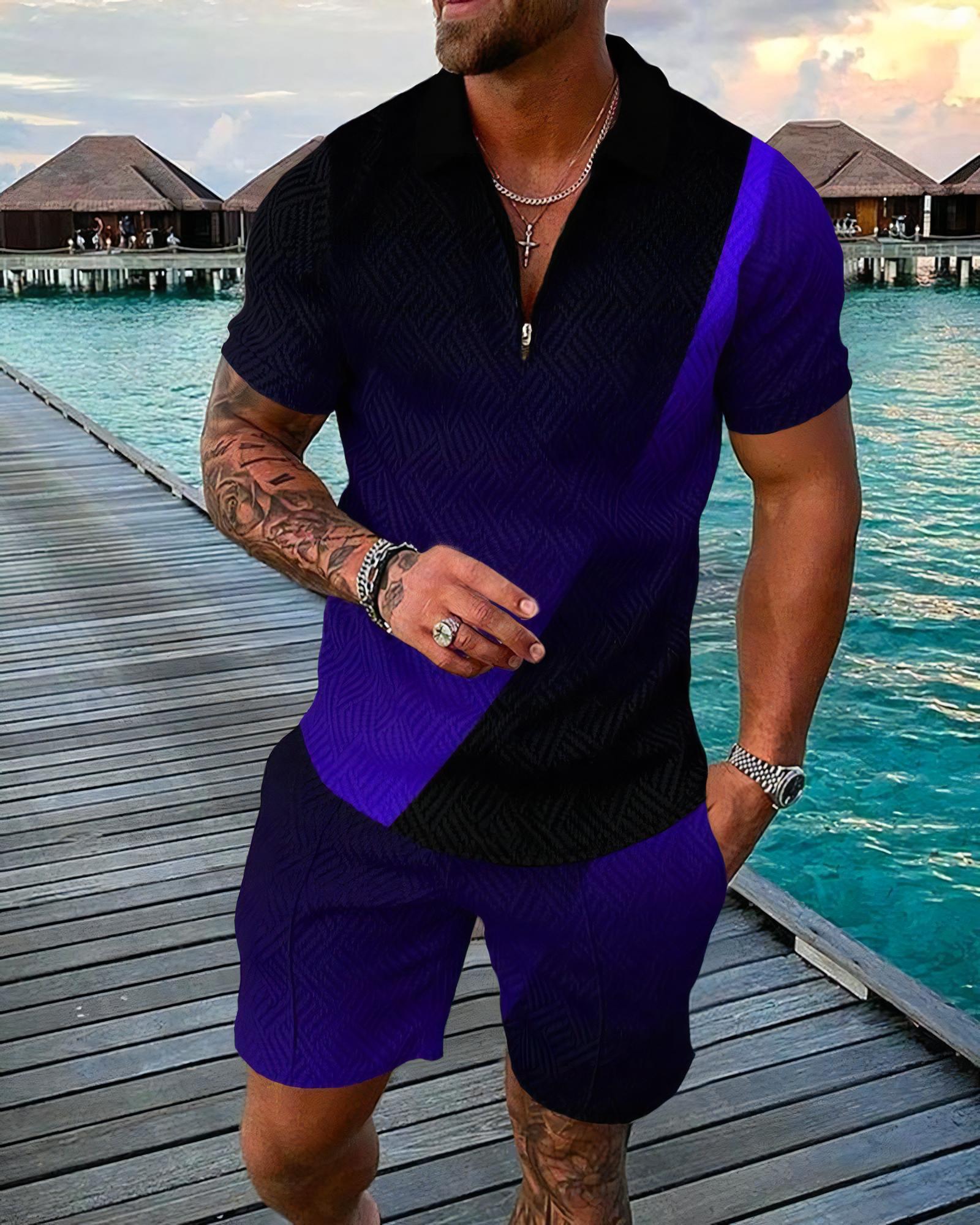 Funny 3D Printed Men's 2 Piece - Men'S Fashion Polo 评论和价格