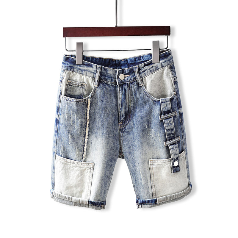 Men's Short Jeans Pants with P - Men'S Fashion Loose Pants 评论和价格