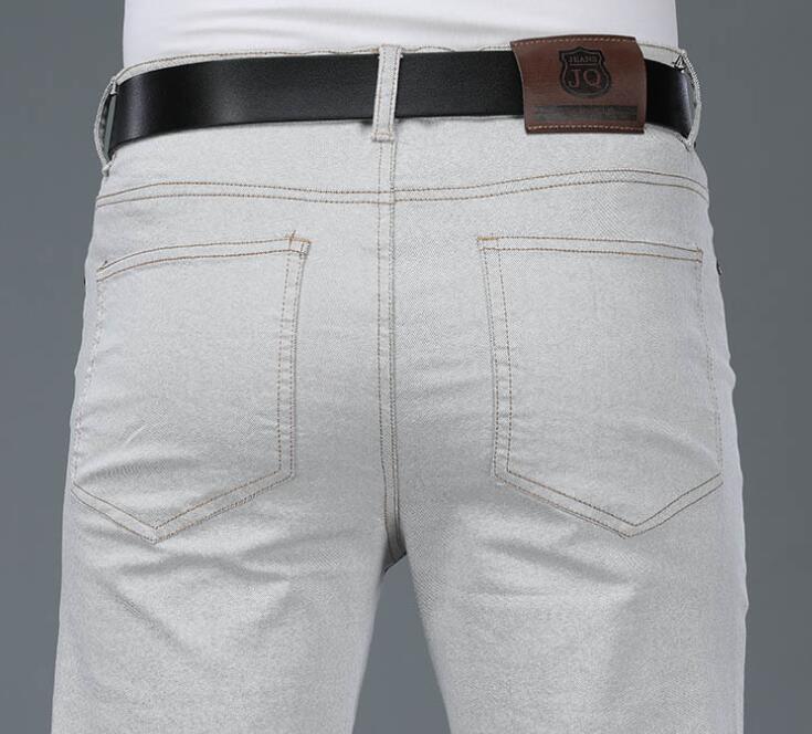 Men's Beige Loose Jeans Fashio - Men'S Fashion Jeans And Boots 评论和价格