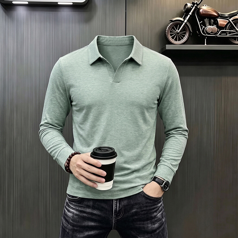 Men's Business Casual Long Sle - Men'S Fashion Polo 评论和价格