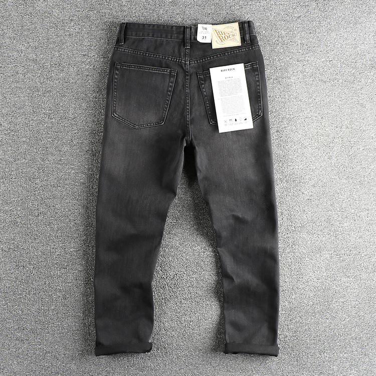 European American New Fashion  - Men'S Fashion Grey Jeans 评论和价格