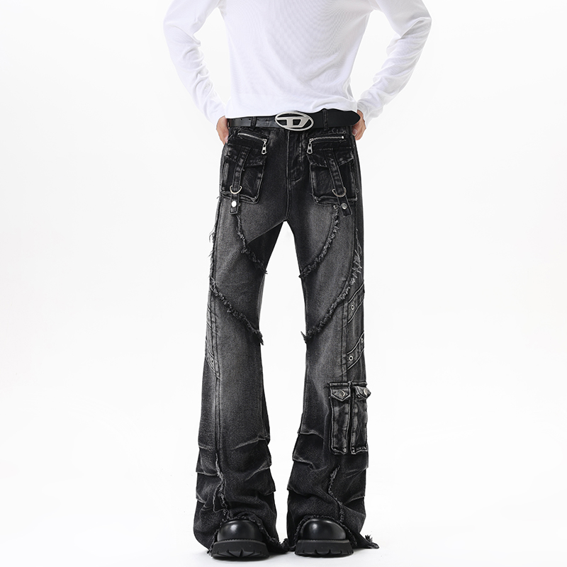 Men Personalized Street Jeans  - Men'S Fashion Jeans And Boots 评论和价格
