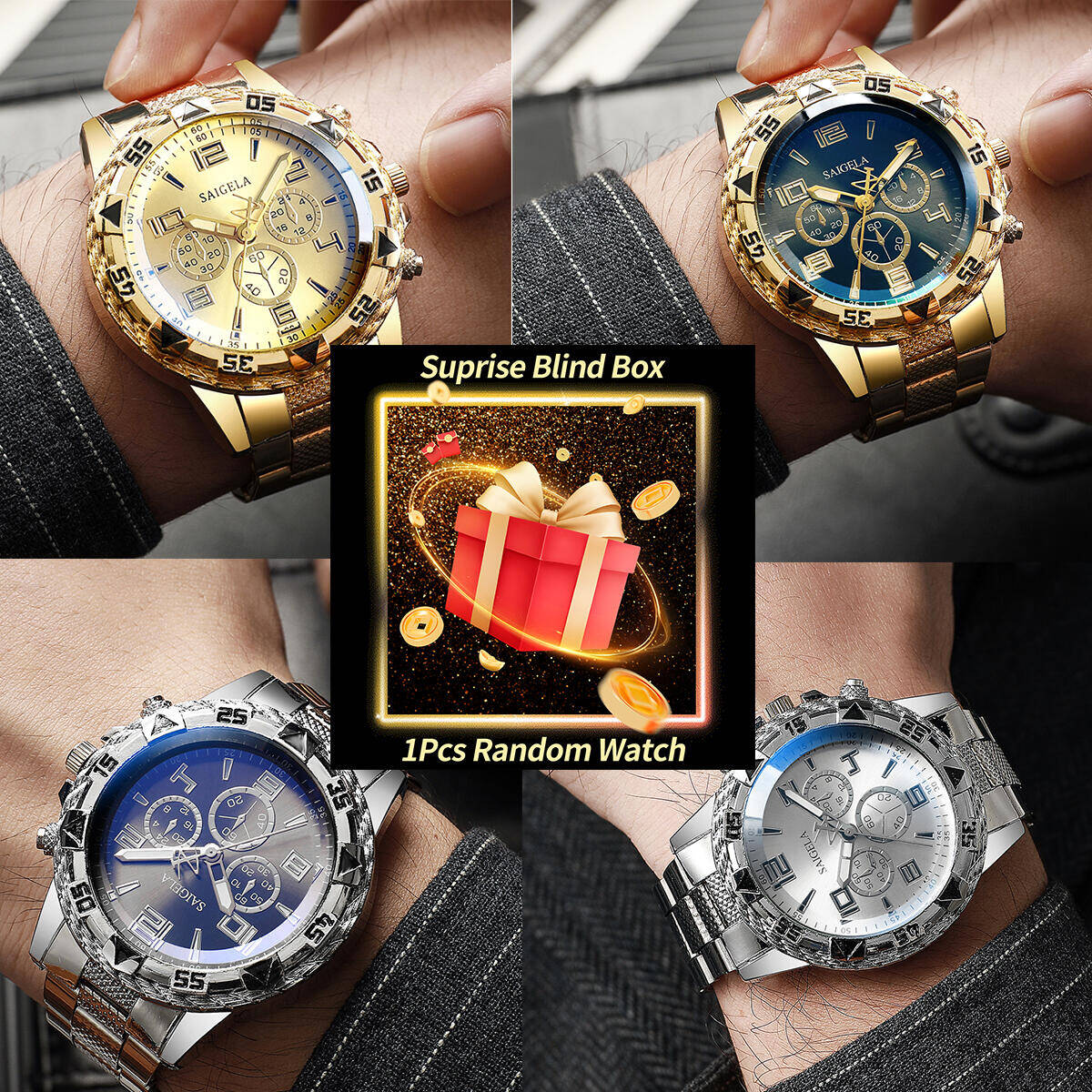 1PC Surprise Mystery Watch Bli - Men'S Fashion Box 评论和价格