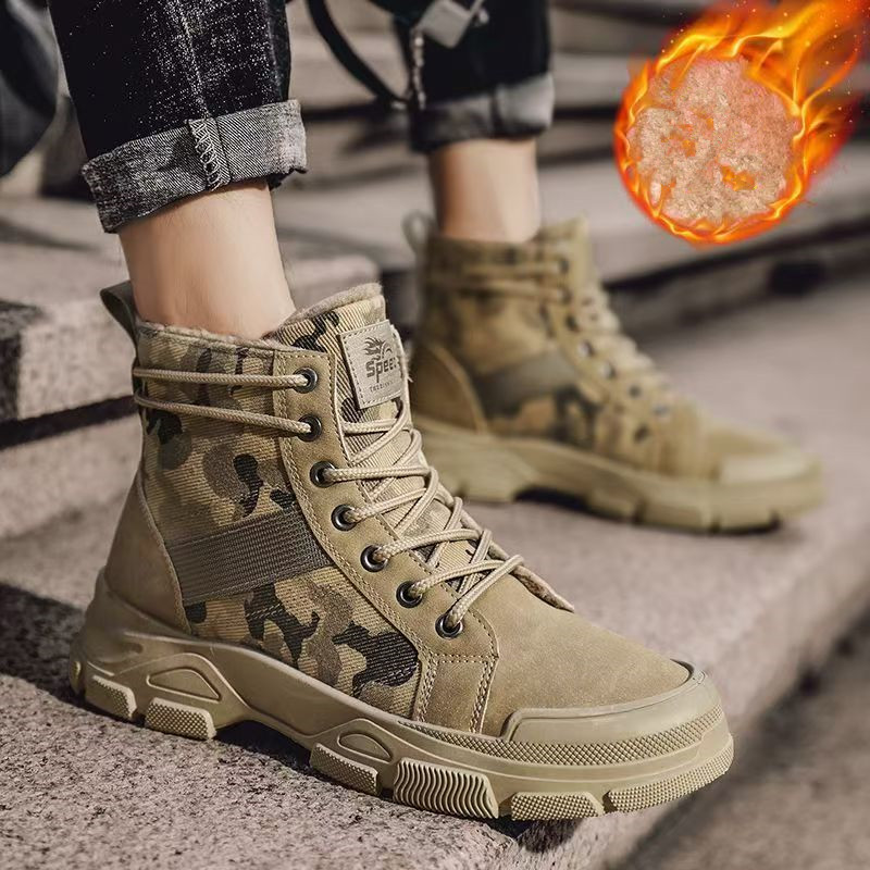 2025 Winter Camouflage Insulat - Men'S Fashion Jeans And Boots 评论和价格