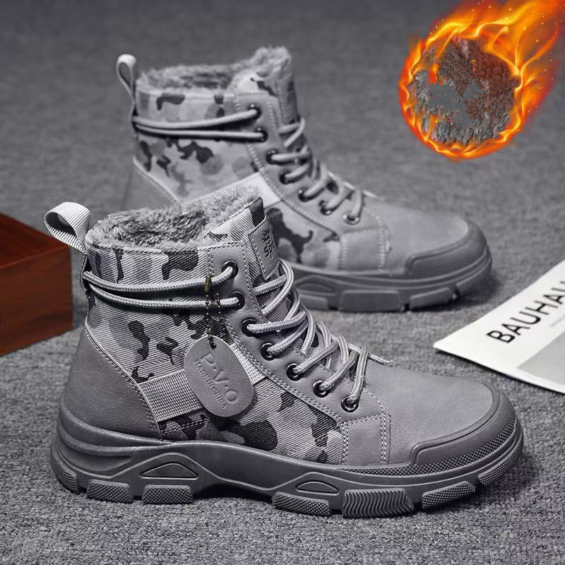 2025 Winter Camouflage Insulat - Men'S Fashion Jeans And Boots 评论和价格