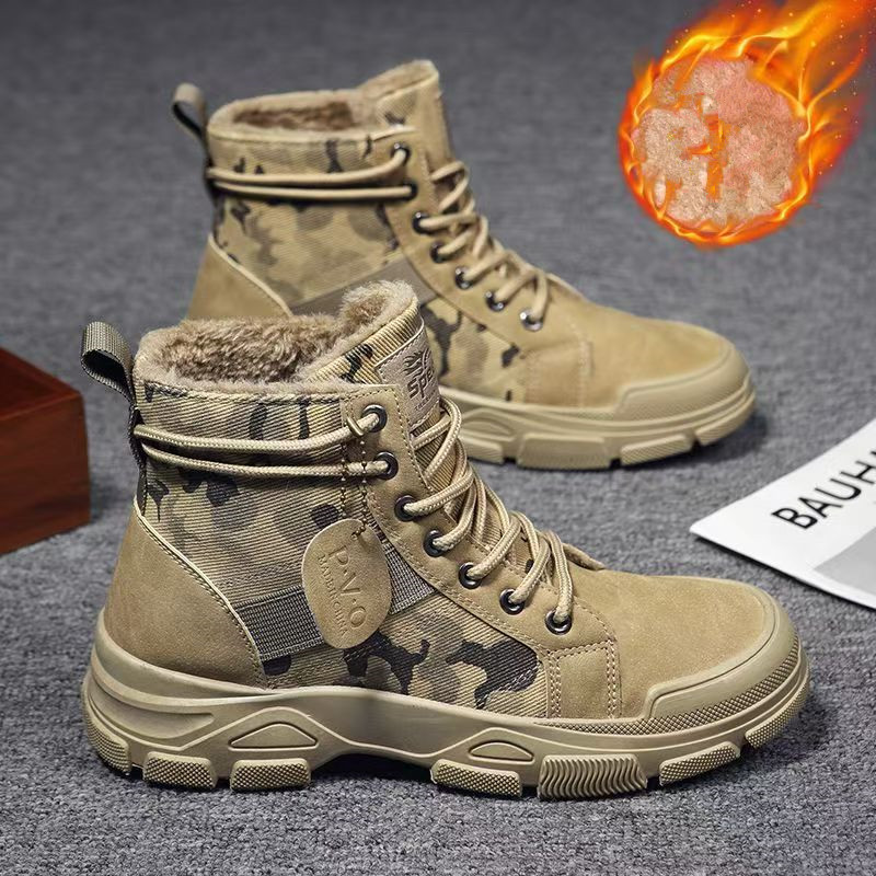 2025 Winter Camouflage Insulat - Men'S Fashion Jeans And Boots 评论和价格