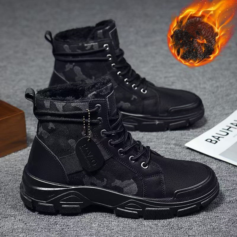 2025 Winter Camouflage Insulat - Men'S Fashion Jeans And Boots 评论和价格