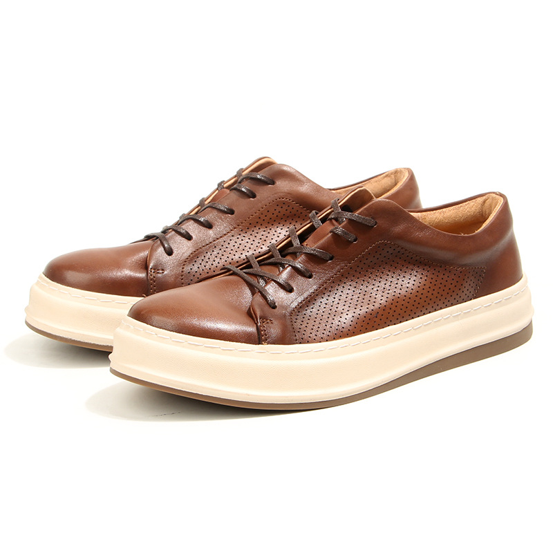 Washed Horse Leather Shoes for - Mens Fashion Zapatos 评论和价格