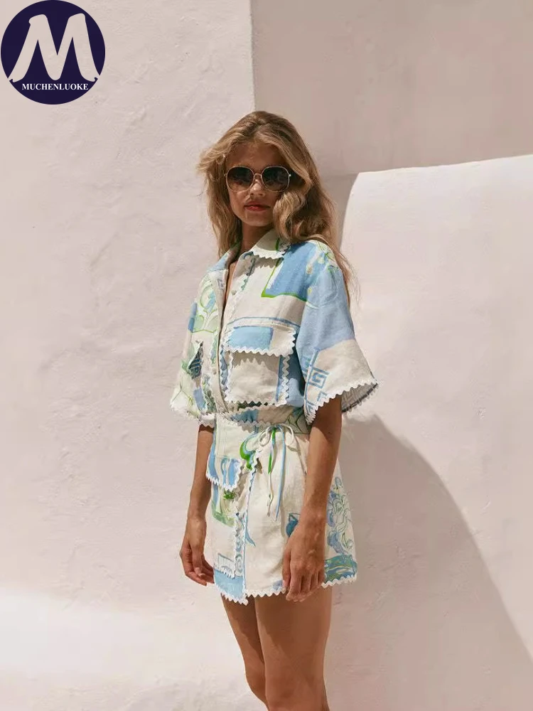 Ladies Summer Two-Piece Set Ca - Men'S Fashion Line 评论和价格