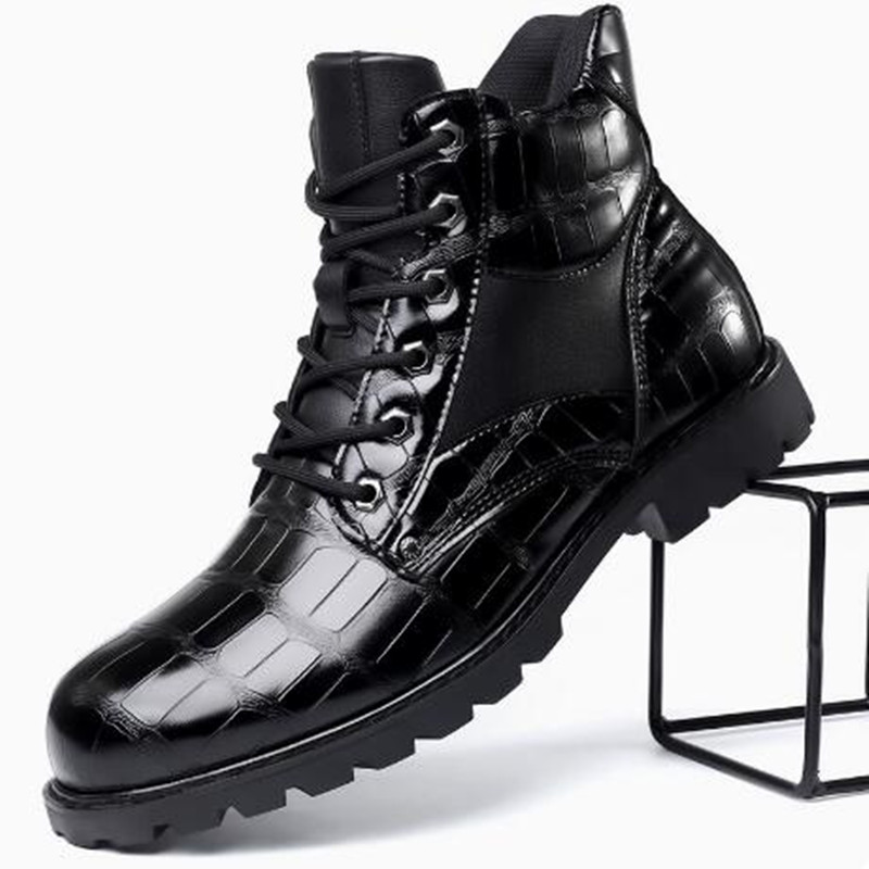 Brand Men Boots Grid Pattern S - Mens Fashion Zapatos 评论和价格