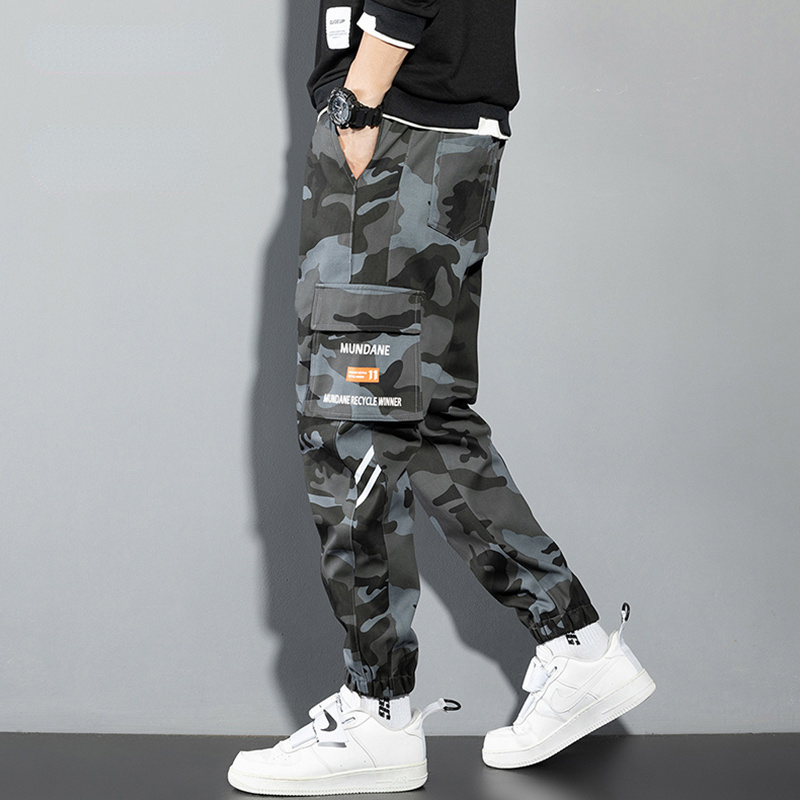 Orange Cargo Pants Men Hip Hop - Chino Pants Men 评论和价格