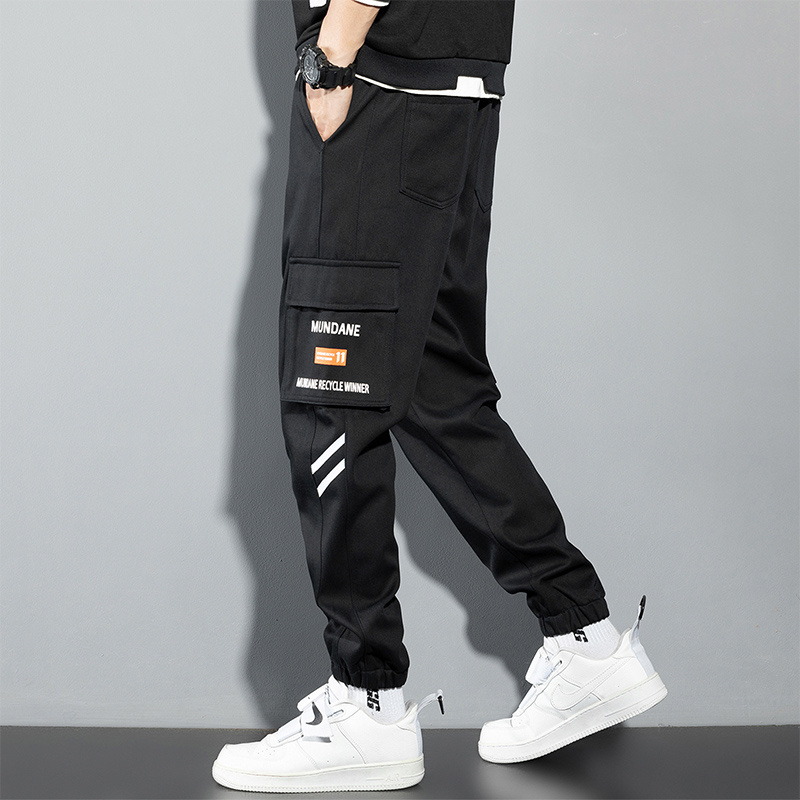 Orange Cargo Pants Men Hip Hop - Chino Pants Men 评论和价格