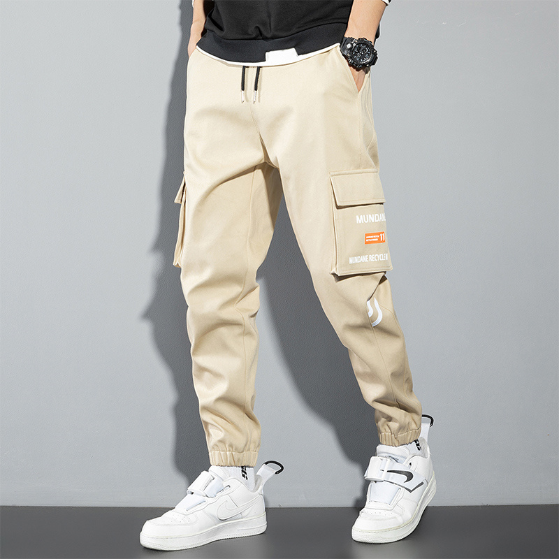 Orange Cargo Pants Men Hip Hop - Chino Pants Men 评论和价格