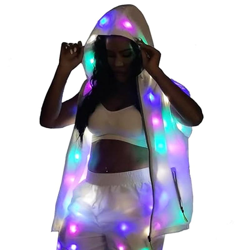 Glowing Vest Jacket Costumes H - Men'S Fashion Light Jacket 评论和价格