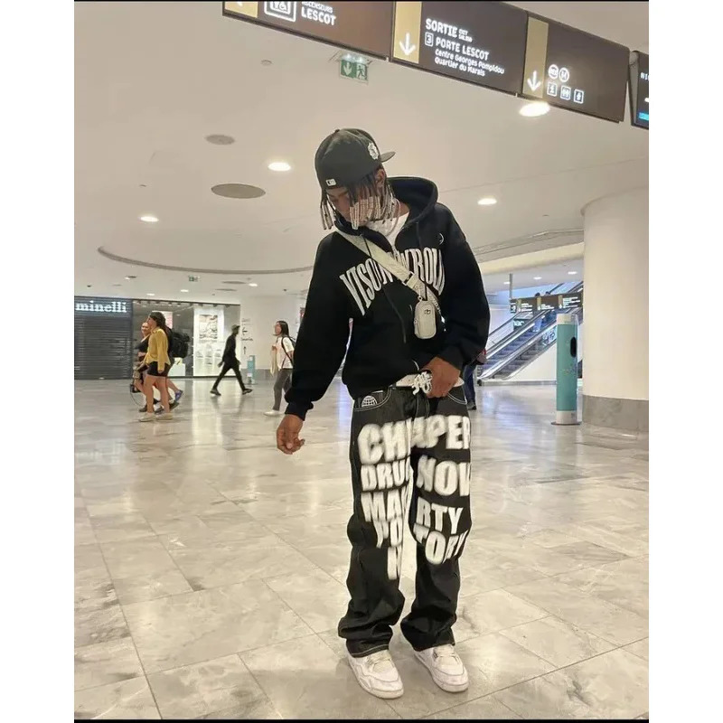 2026 New Hip Hop Letter Printe - Men'S Fashion Vest With Jeans 评论和价格