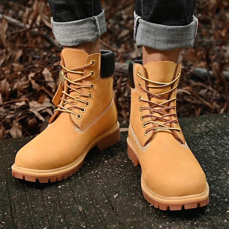 Boots Men High Top Boots High  - Men'S Fashion Footwear 评论和价格