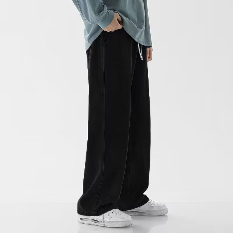 Korean Fashion Men's Baggy Jea - Men'S Fashion Grey Jeans 评论和价格