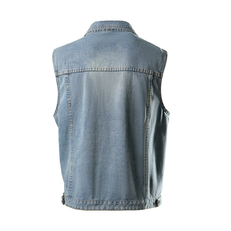 Spring Summer Men's Denim Vest - Men'S Fashion Vest With Jeans 评论和价格