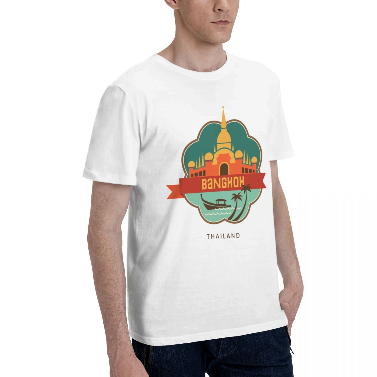 100% Cotton THAILAND BANGKOK T - Mens Fashion Bangkok 评论和价格