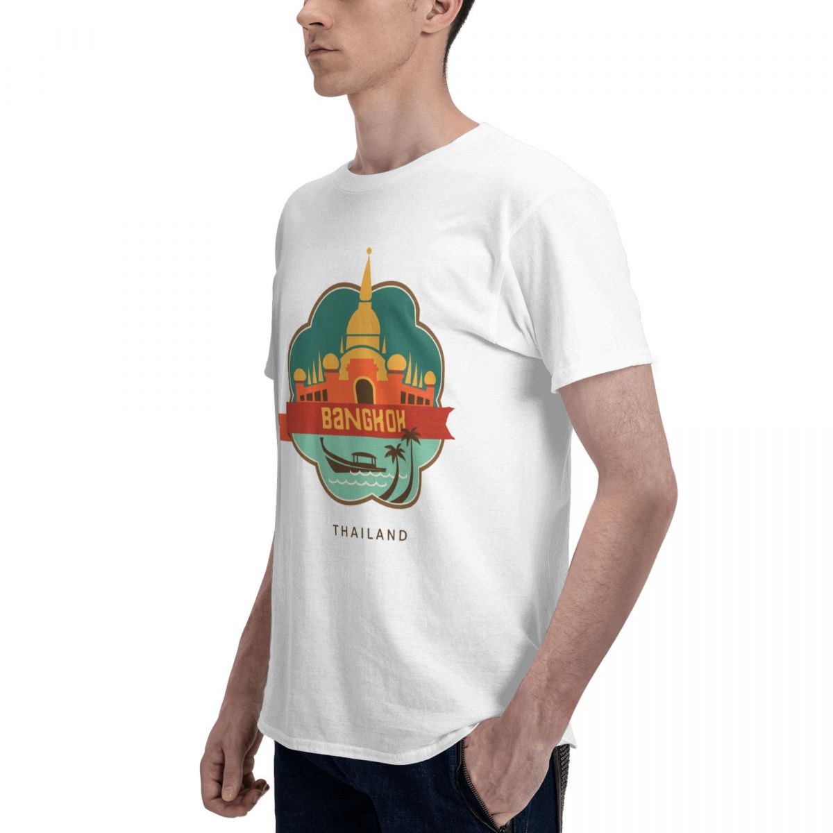 100% Cotton THAILAND BANGKOK T - Mens Fashion Bangkok 评论和价格